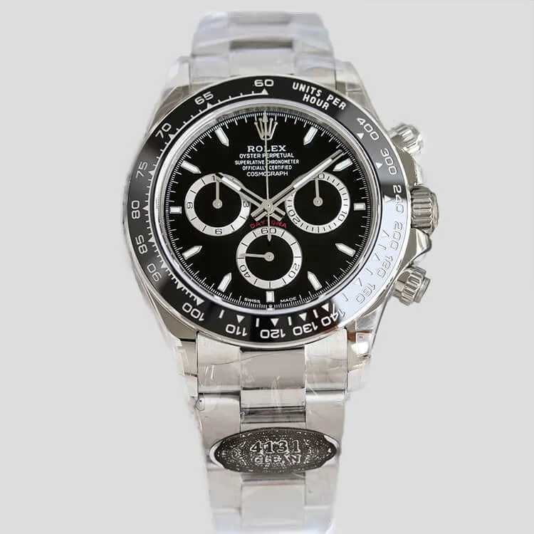 Rolex Daytona Black​ Dial Oyster Strap 126500LN-0002 Super Clone