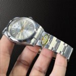 Rolex Silver Index Dial Stainless Steel Watch