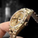 Rolex 228238-0005 Yellow Gold Sunburst Sapphire Crystal