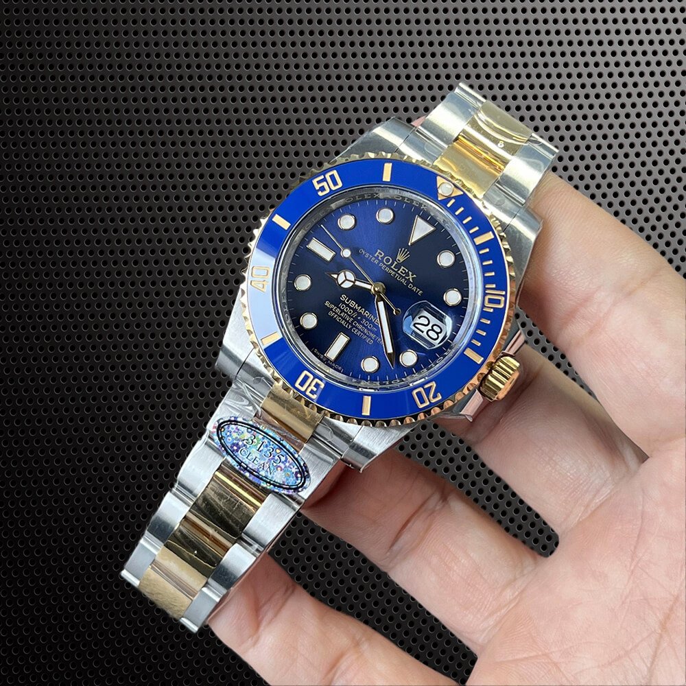 Two-tone Rolex Submariner Blue dial watch model 116613LB