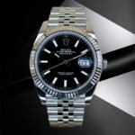 Classic Rolex Datejust Men's Watch with White Gold Accents